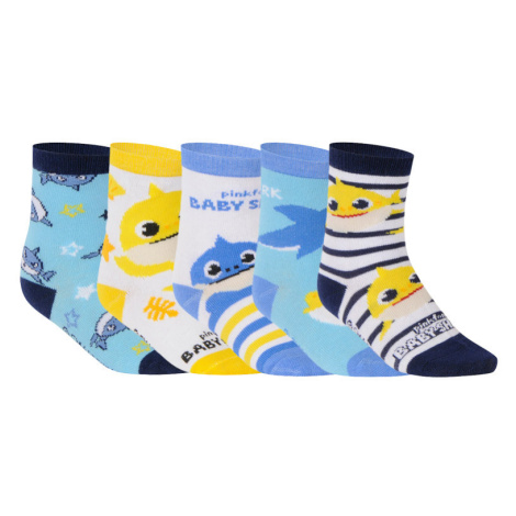5PACK detské ponožky Cerdá Baby Shark viacfarebné (2200007399) Cerda
