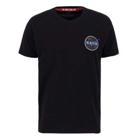 ALPHA INDUSTRIES Tričko 'Space Shuttle'  čierna