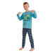 Chlapčenskú pyžamo Leo cross power modrej