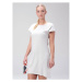 Loap AUNEMELA Dámske šaty, biela, veľkosť