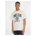 Tommy Jeans Tričko - TJM COLLEGE LOGO TEE biele