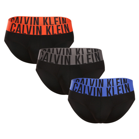 3PACK pánske slipy Calvin Klein čierné (NB3610A-MDJ)