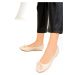 Soho Beige Women's Flats 19003