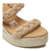 Manebi Espadrilky Hamptons Two Braided Bands Wedge Espadrilles M 1.1 WE Béžová