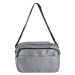 Grey women's messenger bag made of eco-leather