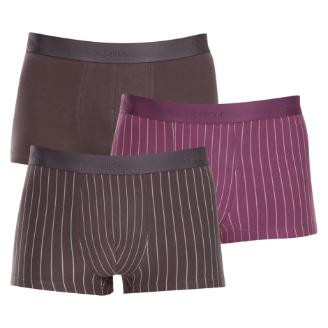 3PACK pánske boxerky S.Oliver viacfarebné