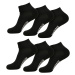 High Sneaker Socks 6-Pack Black