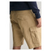 ŠORTKY GANT RELAXED TWILL CARGO SHORTS DARK KHAKI