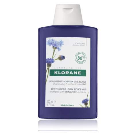 Klorane Cornflower Organic šampón neutralizujúci žlté tóny