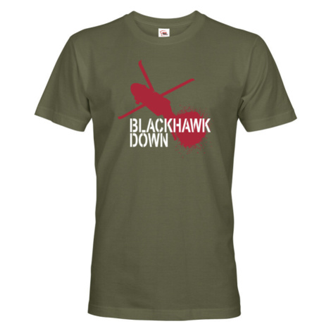 Pánské army tričko Black Hawk Down - Čierny jastrab zostrelený