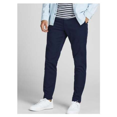 Tmavomodré chino nohavice Jack & Jones Marco