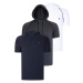 TRIPLE SET T8570 DEWBERRY HOODIE MEN'S T-SHIRT-NAVY BLUE-ANTHRACITE-WHITE