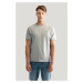 TRIČKO GANT REG SHIELD SS T-SHIRT GREY MELANGE