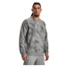 Mikina Under Armour Rival Fleece Printed Crew Castlerock Light Heather