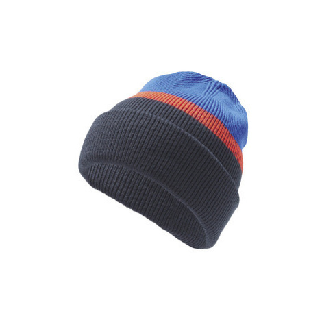 CRIVIT Dámska/Pánska pletená čiapka (modrá/oranžová/námornícka modrá)