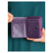 Vzorovaná malá fialová peňaženka