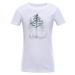Alpine Pro Naturo Detské bavlnené tričko KTSA423 biela