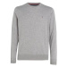 Sveter - TOMMY HILFIGER CORE COTTON-SILK CNECK sivý