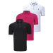 TRIPLE SET T8586 DEWBERRY MEN'S T-SHIRT-BLACK-WHITE-FUCHSIA