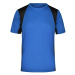 James & Nicholson Pánske športové tričko s krátkym rukávom JN306 - Kráľovská modrá / čierna