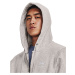 Mikina Under Armour Essential Fleece Fz Hood Ghost Gray Medium Heather