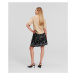 Sukňa Karl Lagerfeld Pleated Print Mini Skirt Circle Aop Black/White