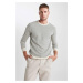 DEFACTO Standard Fit Crew Neck Sweater