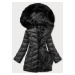 Čierna dámska zimná bunda (M1621-1)