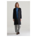 KABÁT GANT CLASSIC TAILORED WOOL COAT BLACK