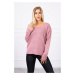 V-neck sweater dark pink