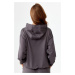 Rough Radical Mikina s kapucňou Pery Hoodie Dark Grey