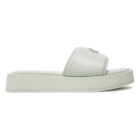 Calvin Klein Šľapky Flatform Slide Relock Lth HW0HW02049 Zelená