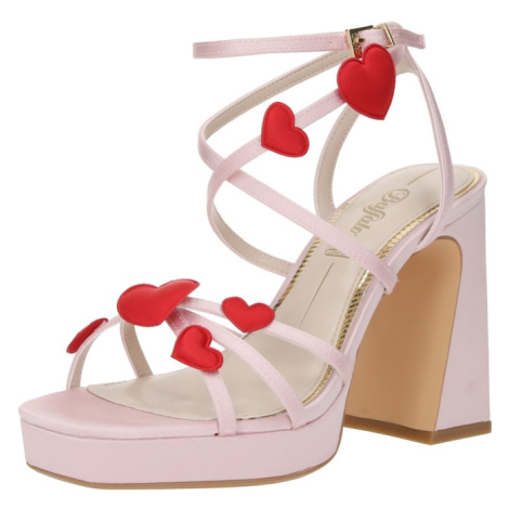 BUFFALO Remienkové sandále 'LIZA'  rosé / červená