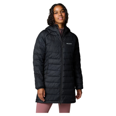 Čierna dámska dlhá prešívaná bunda Columbia Powder Lite II Mid Jacket 2089371010