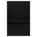 Bavlnená šiltovka Nicce čierna farba, jednofarebná