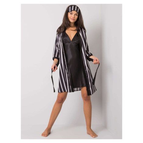 Black striped sleeping suits