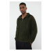 Trendyol Green Casual Regular Half Turtleneck Hair Knit Sweater