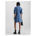 Calvin Klein Jeans Košeľové šaty  modrá denim
