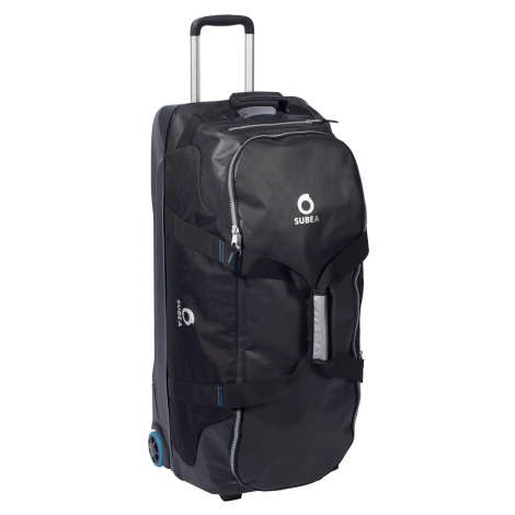 Cestovná potápačská taška scd 90 l na kolieskach čierno-modrá