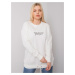 Women's sweatshirt Ecru plus size