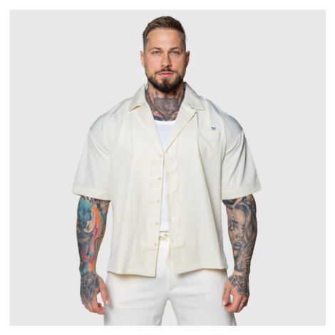 Oversized košeľa Iron Aesthetics Cuban, béžová
