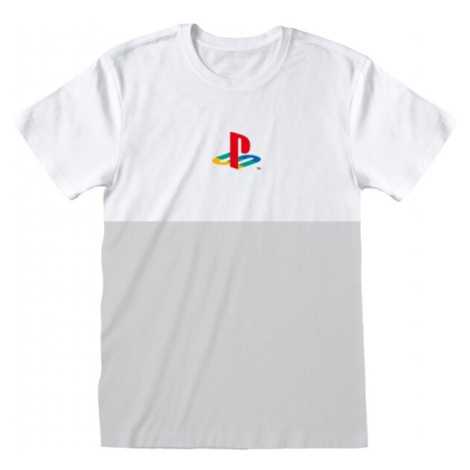 Tričko PlayStation Retro Symbol White Unisex 2XL