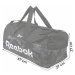 REEBOK Športová taška  sivá melírovaná / biela / čierna melírovaná / antracitová
