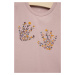 Detské tričko s dlhým rukávom Name it ružová farba, s potlačou