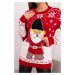 Vianočný sveter so Santa Clausom červený UNI