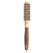 Okrúhla fúkacia kefa na vlasy Olivia Garden Expert Blowout Shine Gold  a  Brown - 20 mm (ID2047)