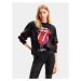 Desigual Mikina The Rolling Stones 24SWSK39 Čierna Regular Fit