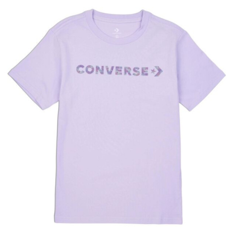 Converse WORDMARK SS TEE Dámske tričko, fialová, veľkosť