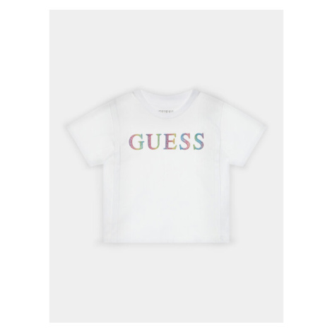 Guess Tričko J4RI33 K8VA3 Biela Boxy Fit