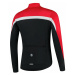 Pánsky hrejivý cyklistický dres Rogelli Course čierno-červeno-biely ROG351005